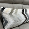 Set of 2 Neutral - Chevron Large Rectangle Cushion Set of 2 Neutral - Chevron Large Rectangle Cushion