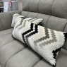 Set of 2 Neutral - Chevron Large Rectangle Cushion Set of 2 Neutral - Chevron Large Rectangle Cushion