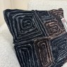 Dreamweavers Velour Swiss Luxury Cushion - Black + Espresso Dreamweavers Velour Swiss Luxury Cushion - Black + Espresso