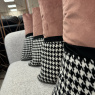 Set of 4 Couture Rose Cushions - Houndstooth by Paul Moneypenny Set of 4 Couture Rose Cushions - Houndstooth by Paul Moneypenny