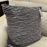 Dreamweavers Faux Leather Square Cushion - Smoke Dreamweavers Faux Leather Square Cushion - Smoke