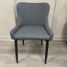 Set of 2 Ottowa Dining Chairs - Grey Faux Leather Set of 2 Ottowa Dining Chairs - Grey Faux Leather