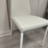 Calligaris Aida - Vintage Ivory with White Metal Legs Calligaris Aida - Vintage Ivory with White Metal Legs