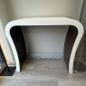 Neo Console Table - White Gloss with Zebrano inner Neo Console Table - White Gloss with Zebrano inner