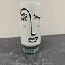 Quirky Face Vase with Aztec Base Quirky Face Vase with Aztec Base