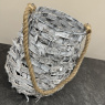 Woven Bark Lantern - with Rope Handle Woven Bark Lantern - with Rope Handle