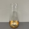 Clear Vase with Gold Base Clear Vase with Gold Base