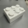 White Lego Brick - Moneybox White Lego Brick - Moneybox