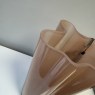 Battery Powered Blush Glass Wave Lamp Battery Powered Blush Glass Wave Lamp