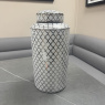 Renne - White & Chrome Decorative Jar Renne - White & Chrome Decorative Jar