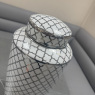 Renne - White & Chrome Decorative Jar Renne - White & Chrome Decorative Jar