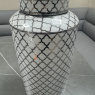 Renne - White & Chrome Decorative Jar Renne - White & Chrome Decorative Jar