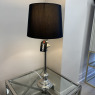 Chrome Table Lamp with Black Shade Chrome Table Lamp with Black Shade