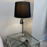 Chrome Table Lamp with Black Shade Chrome Table Lamp with Black Shade