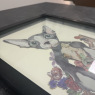 Framed Dog Picture with 3D Cut out Design Framed Dog Picture with 3D Cut out Design