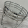 Chrome and Glass Round Side Table Chrome and Glass Round Side Table