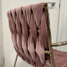 Pink Velvet Chair with Arms Pink Velvet Chair with Arms