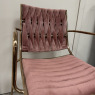 Pink Velvet Chair with Arms Pink Velvet Chair with Arms