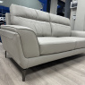 Vitalia Large Sofa - in Dove Leather/Leather Match Vitalia Large Sofa - in Dove Leather/Leather Match