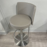 Set of 2 Monza - Swivel Barstool Taupe Set of 2 Monza - Swivel Barstool Taupe