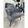 Melinda Grey Velvet Chair Melinda Grey Velvet Chair