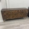 GEO - Dark Wood and Brass Sideboard GEO - Dark Wood and Brass Sideboard