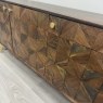 GEO - Dark Wood and Brass Sideboard GEO - Dark Wood and Brass Sideboard