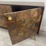 GEO - Dark Wood and Brass Sideboard GEO - Dark Wood and Brass Sideboard