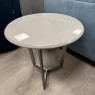 Malibu Grey Gloss Lamp Table Malibu Grey Gloss Lamp Table