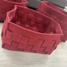 Calligaris Set of 3 - Red Woven Baskets Calligaris Set of 3 - Red Woven Baskets