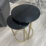 Black Gloss Set of 2 - Nest of Tables - Sold as seen Black Gloss Set of 2 - Nest of Tables - Sold as seen