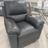 Neptune - Grey Leather Manual Recliner Neptune - Grey Leather Manual Recliner