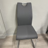 Set of 4 Taylor - Grey Faux Leather Dining Chairs Set of 4 Taylor - Grey Faux Leather Dining Chairs