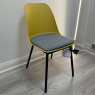 Set of 2 Pepper Dining Chair - Yellow with Grey Seat Set of 2 Pepper Dining Chair - Yellow with Grey Seat