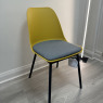 Set of 2 Pepper Dining Chair - Yellow with Grey Seat Set of 2 Pepper Dining Chair - Yellow with Grey Seat