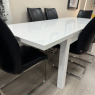 White Gloss Extending Dining Table White Gloss Extending Dining Table