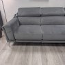 Natuzzi Editions - Atlas - RHF Fabric Corner in Grey Velvet with Power Recliner Natuzzi Editions - Atlas - RHF Fabric Corner in Grey Velvet with Power Recliner