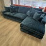 Harlem - Large Chaise Sofa in Teal Fabric Harlem - Large Chaise Sofa in Teal Fabric