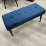 Gloria - Blue Stool with Black legs Gloria - Blue Stool with Black legs