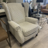 Parker Knoll York - Wing Chair in Diamond Pattern Fabric Parker Knoll York - Wing Chair in Diamond Pattern Fabric