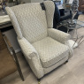 Parker Knoll York - Wing Chair in Diamond Pattern Fabric Parker Knoll York - Wing Chair in Diamond Pattern Fabric