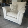 Alstons Fleming 3 Seater & Armchair in Ivory Fabric Alstons Fleming 3 Seater & Armchair in Ivory Fabric
