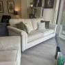 Alstons Fleming 3 Seater & Armchair in Ivory Fabric Alstons Fleming 3 Seater & Armchair in Ivory Fabric