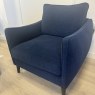 Joy Armchair in Denim Blue Fabric Joy Armchair in Denim Blue Fabric
