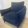 Joy Armchair in Denim Blue Fabric Joy Armchair in Denim Blue Fabric