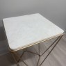 Priya - Marble & Brass Style Lamp Table Priya - Marble & Brass Style Lamp Table