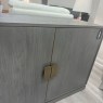 Contemporary Wood with Brass Two Door Sideboard Contemporary Wood with Brass Two Door Sideboard
