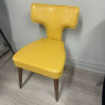 Lalo Chair by Fama in Mustard Genuine Leather Lalo Chair by Fama in Mustard Genuine Leather