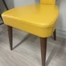 Lalo Chair by Fama in Mustard Genuine Leather Lalo Chair by Fama in Mustard Genuine Leather