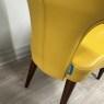 Lalo Chair by Fama in Mustard Genuine Leather Lalo Chair by Fama in Mustard Genuine Leather